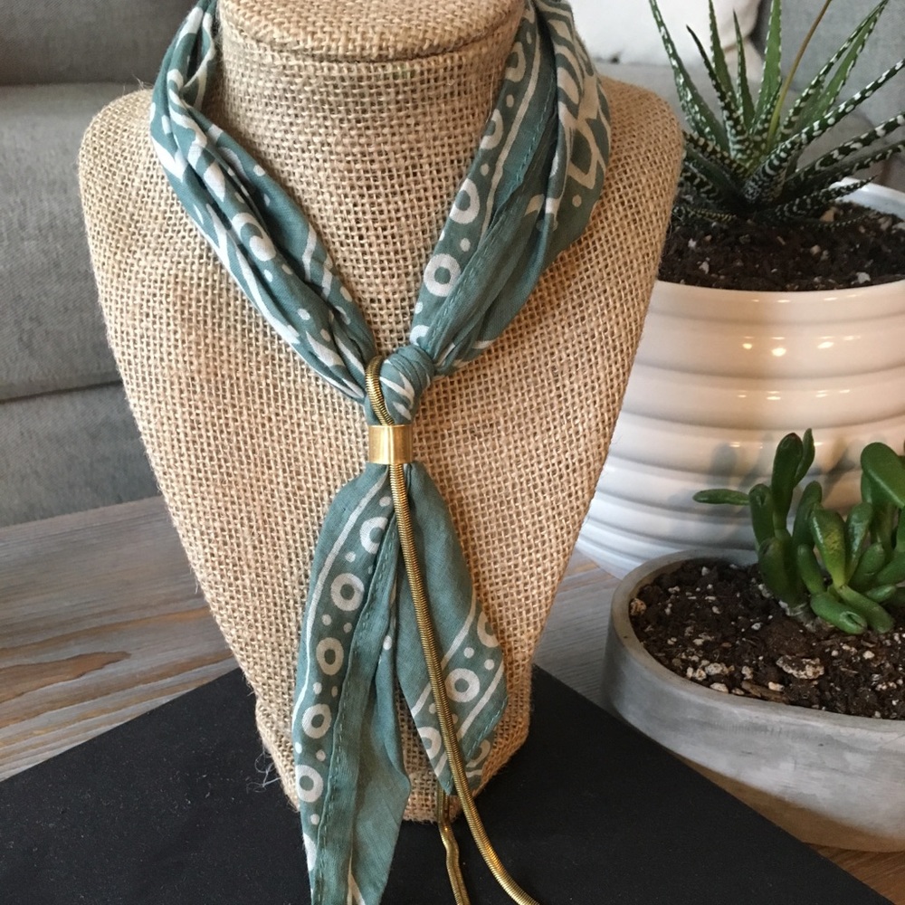 Free People Bolo Bandana Necklace